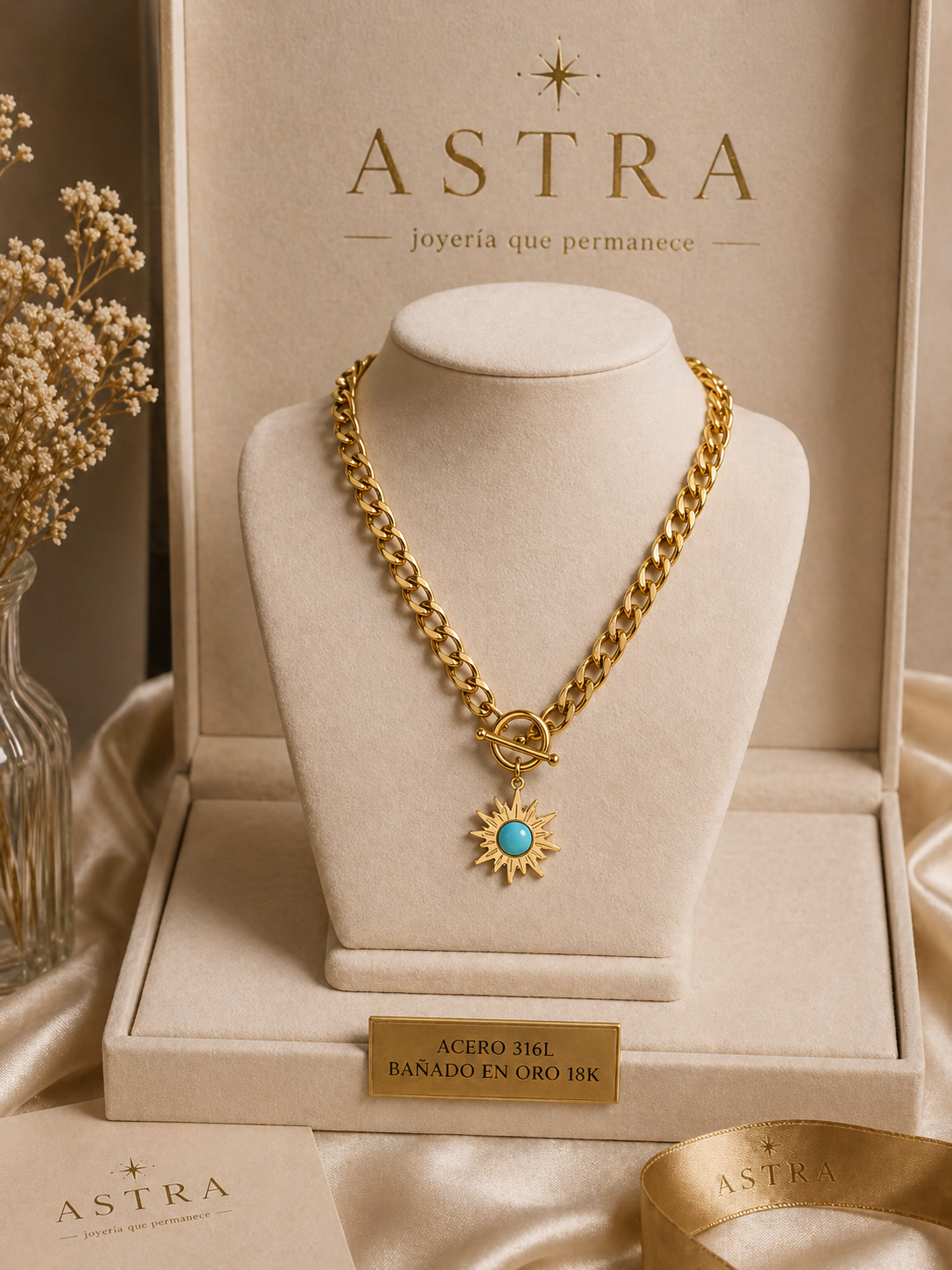 Collar Aura Solar • Colección Orígenes • Acero 316L